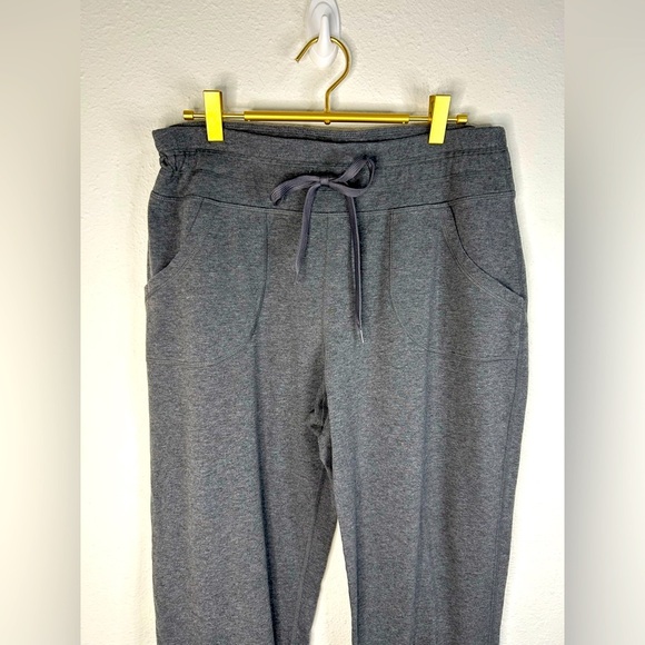 Rainbeau Women’s Size Large Gray Stretch Joggers Drawstring Waist Cuffed Pants - Picture 3 of 8